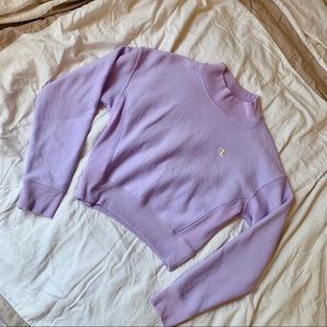 Champion Lilac Mock Neck Reverse Weave Sweatshirt